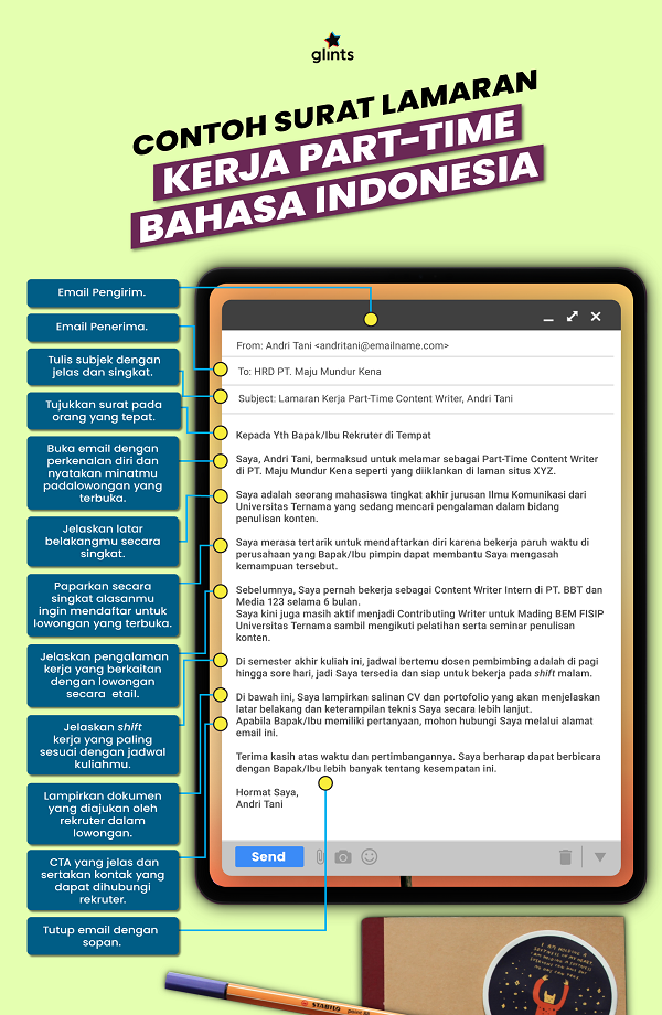 Detail Contoh Surat Lamaran Kerja Part Time Nomer 33