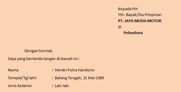 Download Contoh Surat Lamaran Kerja Profesional Nomer 54