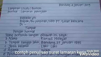 Contoh Surat Lamaran Kerja Pt Chang Shin - KibrisPDR