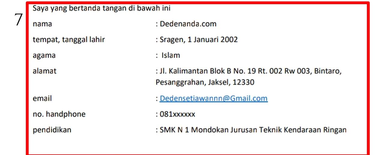 Detail Contoh Surat Lamaran Kerja Pt Chang Shin Nomer 38