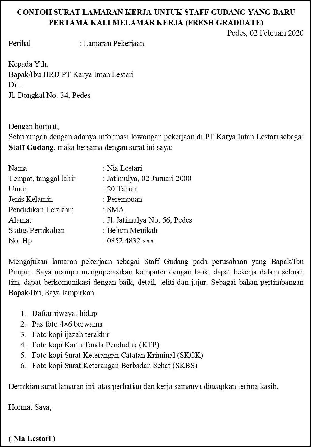 Detail Contoh Surat Lamaran Kerja Sopir Nomer 27