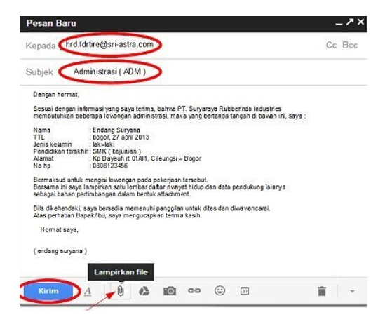 Detail Contoh Surat Lamaran Kerja Via Email Nomer 31