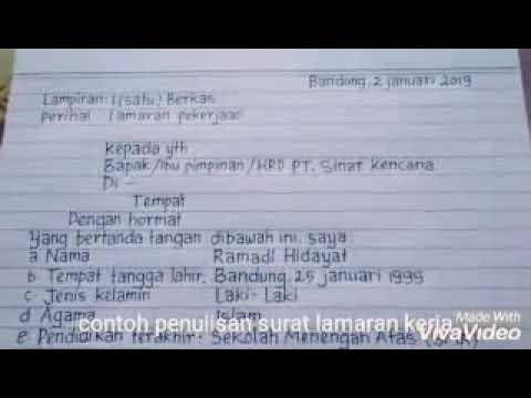 Detail Contoh Surat Lamaran Kerja Yang Simple Nomer 56