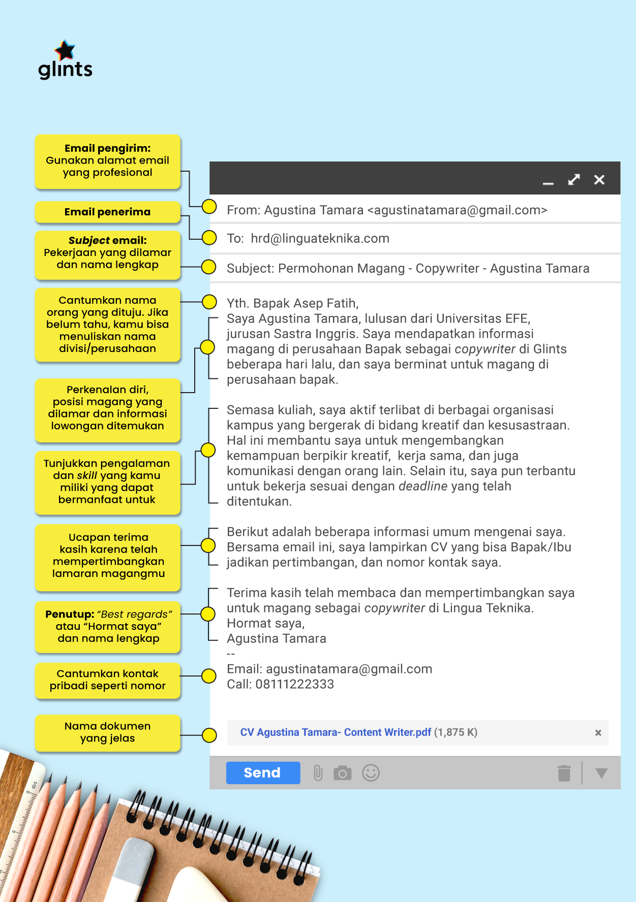 Detail Contoh Surat Lamaran Magang Via Email Nomer 29