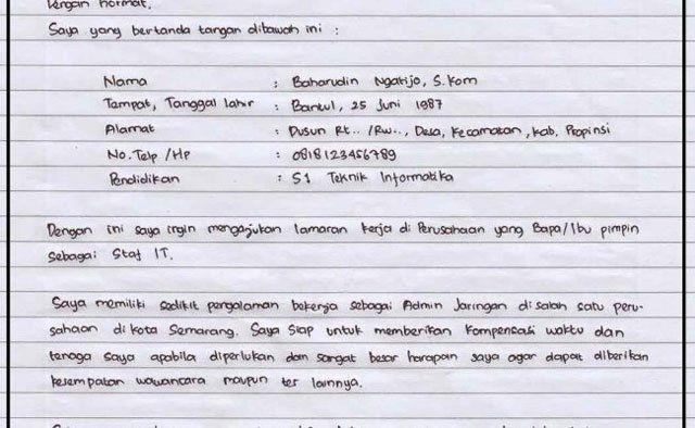 Detail Contoh Surat Lamaran Menjadi Prajurit Nomer 56