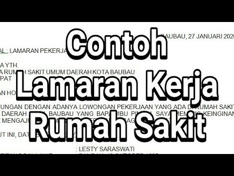 Detail Contoh Surat Lamaran Pekerjaan Ke Rumah Sakit Nomer 50