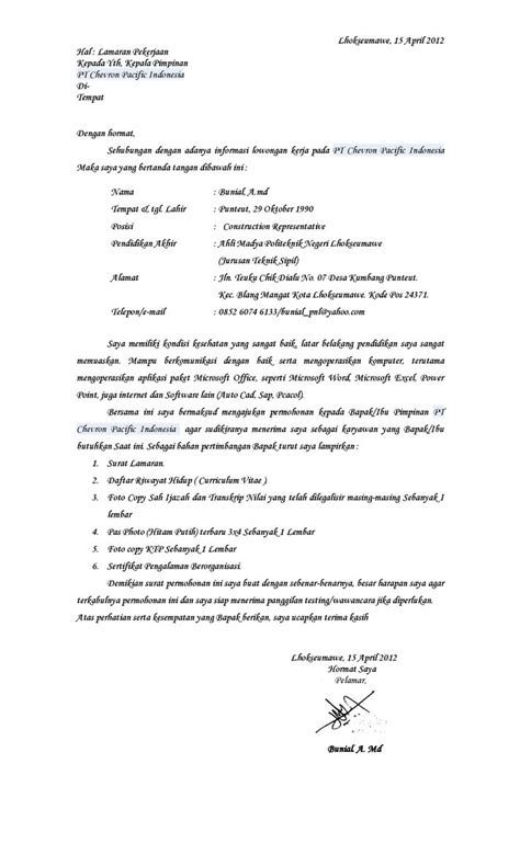 Detail Contoh Surat Lamaran Pekerjaan Pt Nomer 47