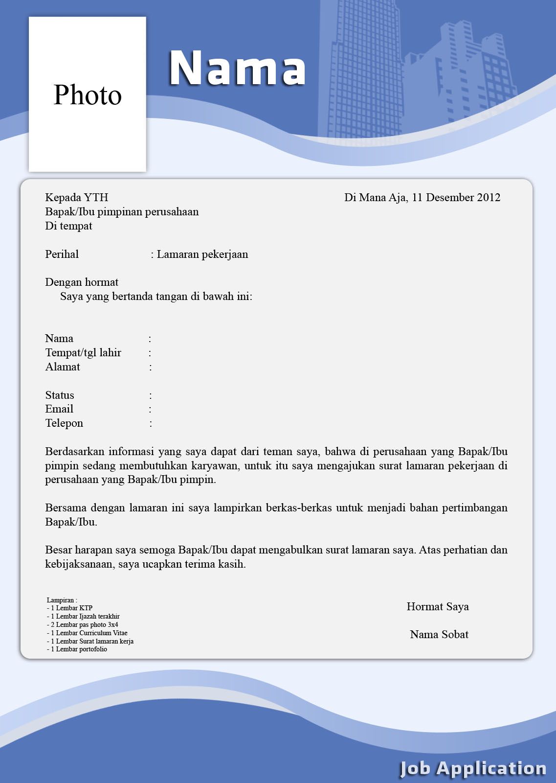Detail Contoh Surat Lamaran Pekerjaan Yang Menarik Nomer 28