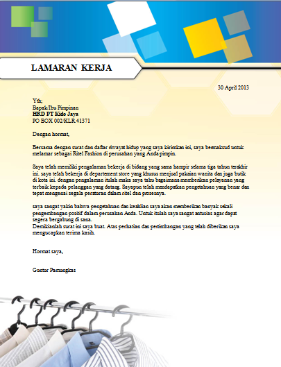 Detail Contoh Surat Lamaran Pekerjaan Yang Menarik Nomer 37