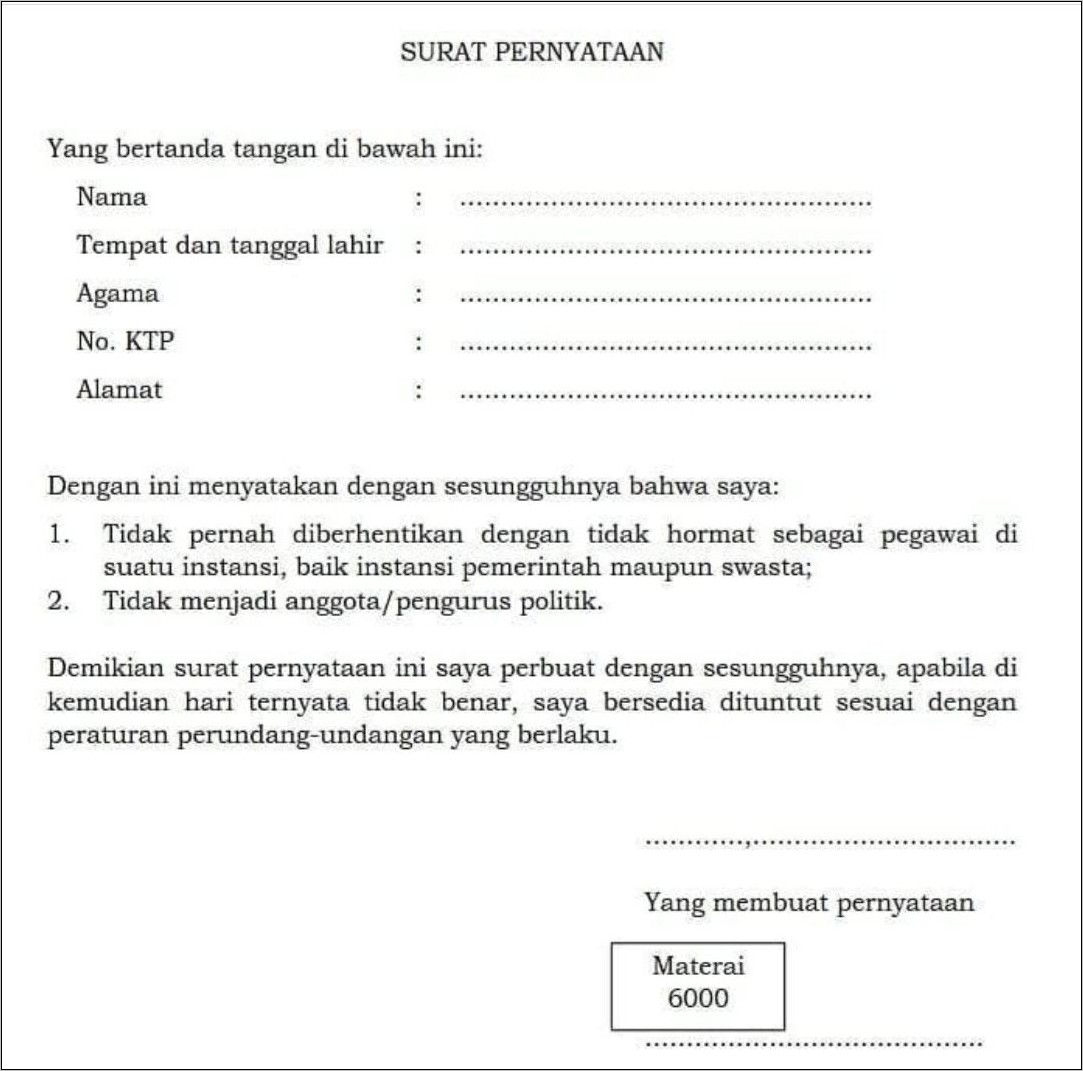 Detail Contoh Surat Lamaran Ppnpn Nomer 19