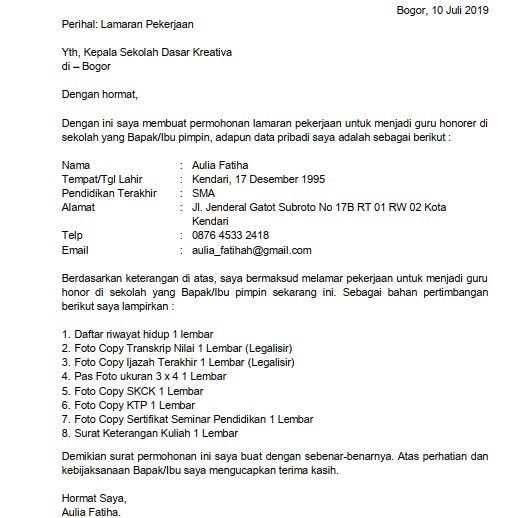 Detail Contoh Surat Lamaran Promotor Oppo Nomer 30