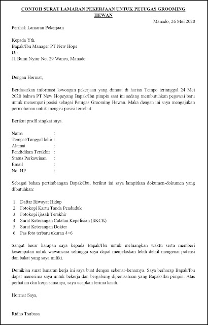 Download Contoh Surat Lamaran Sebagai Spg Nomer 52