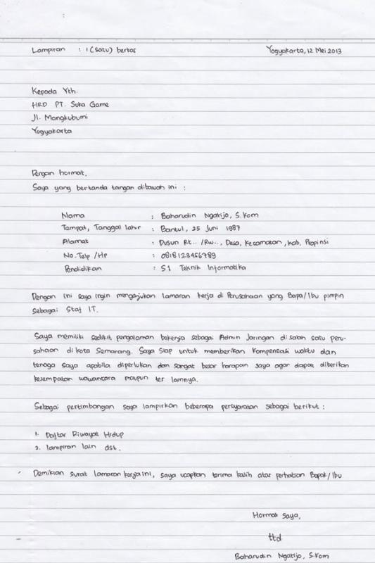 Detail Contoh Surat Lamaran Untuk Fresh Graduate Nomer 56