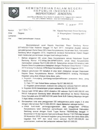 Detail Contoh Surat Laporan Dugaan Korupsi Nomer 23