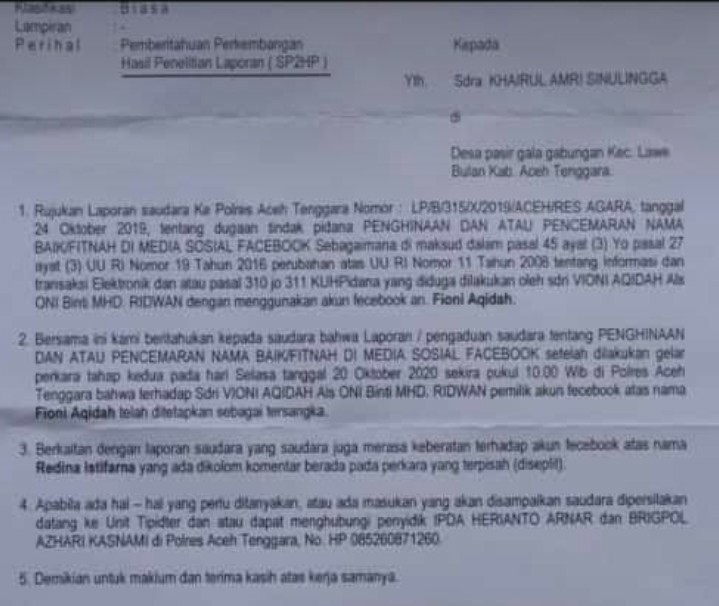 Detail Contoh Surat Laporan Pencemaran Nama Baik Ke Polisi Nomer 11