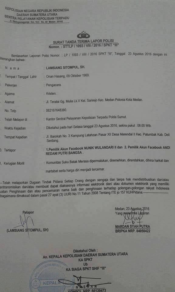 Detail Contoh Surat Laporan Pencemaran Nama Baik Ke Polisi Nomer 46