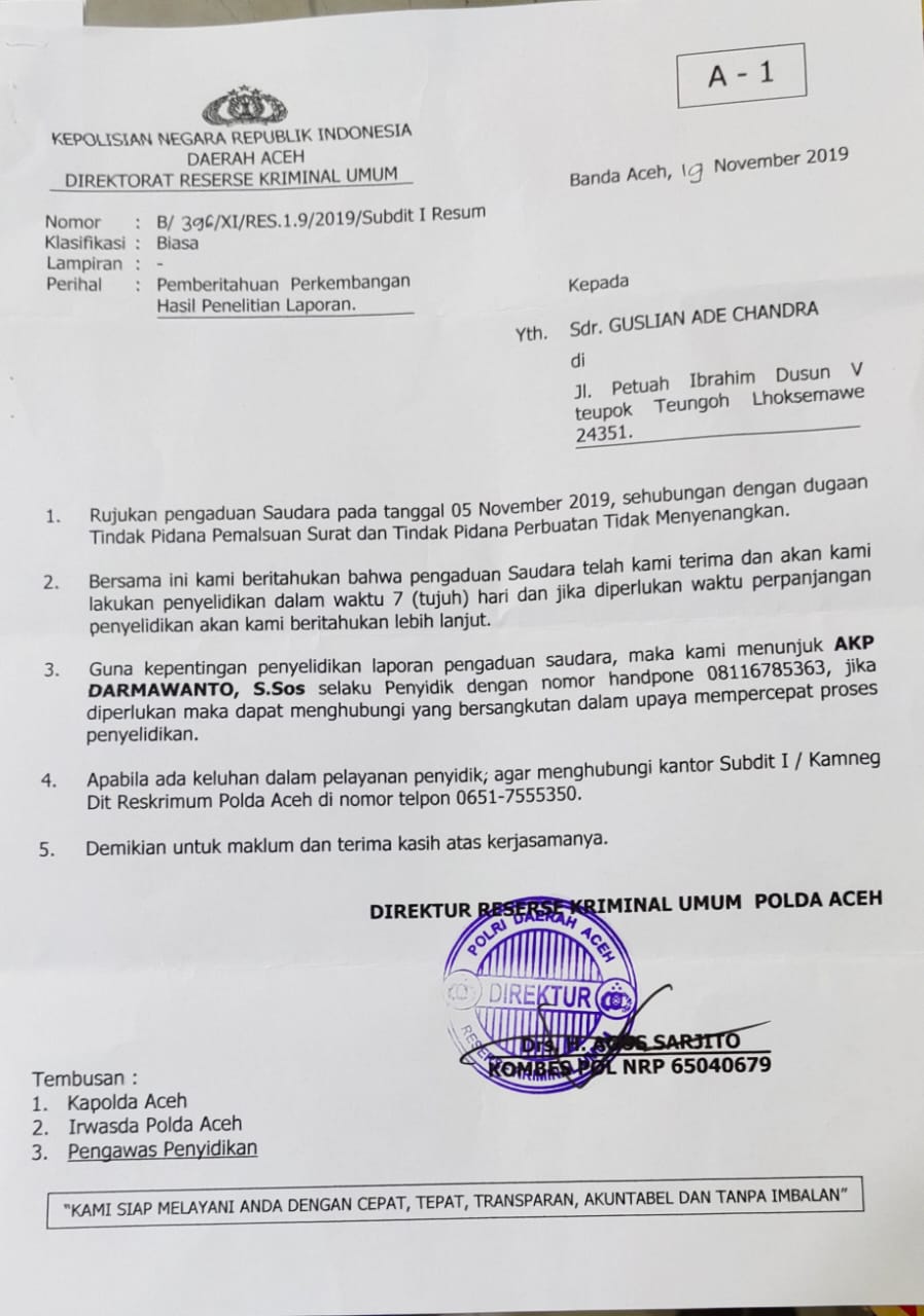 Detail Contoh Surat Laporan Pengaduan Ke Polisi Nomer 26