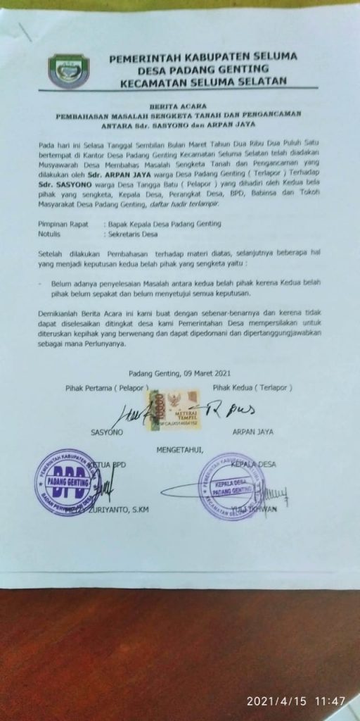 Detail Contoh Surat Laporan Penyerobotan Tanah Ke Polisi Nomer 37