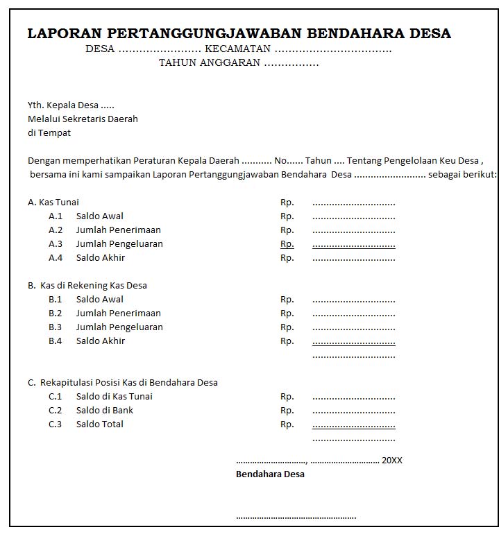 Detail Contoh Surat Laporan Pertanggungjawaban Nomer 33