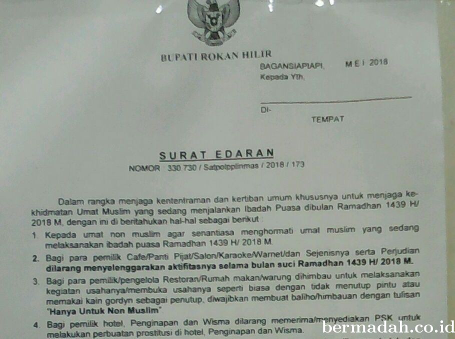 Detail Contoh Surat Larangan Nomer 39