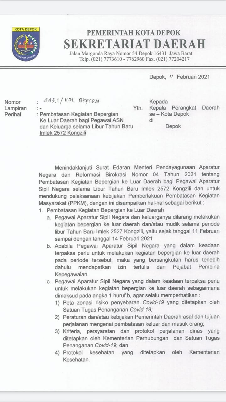 Detail Contoh Surat Larangan Nomer 43