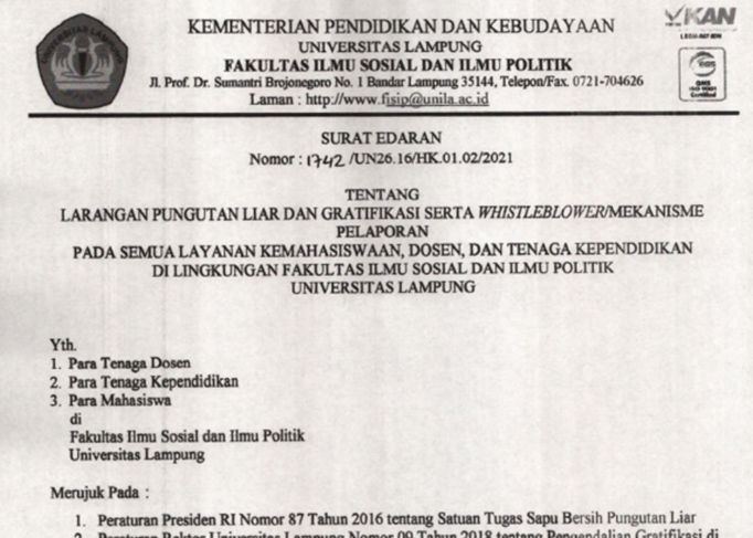 Detail Contoh Surat Larangan Nomer 44