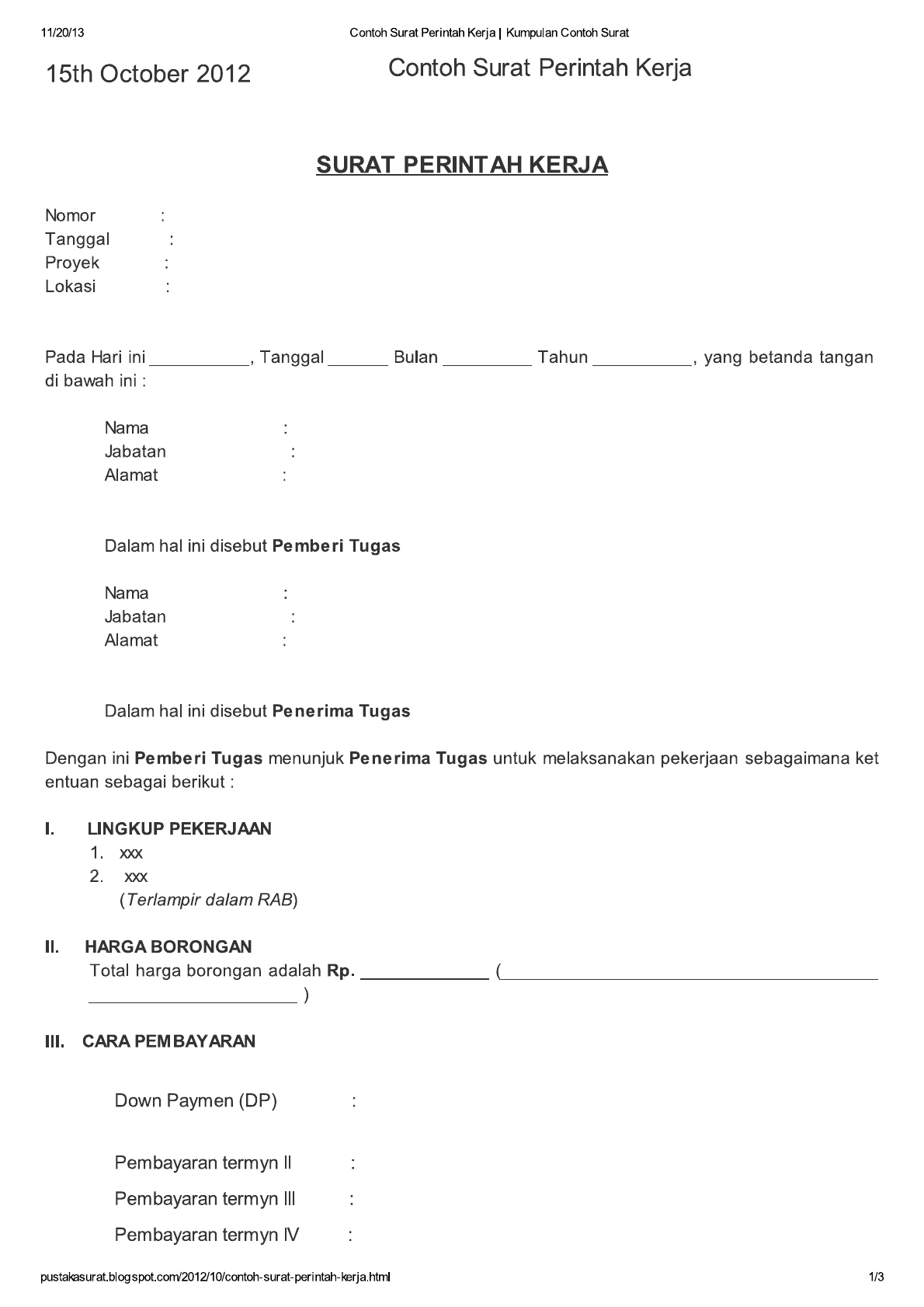 Detail Contoh Surat Lembur Kerja Nomer 15