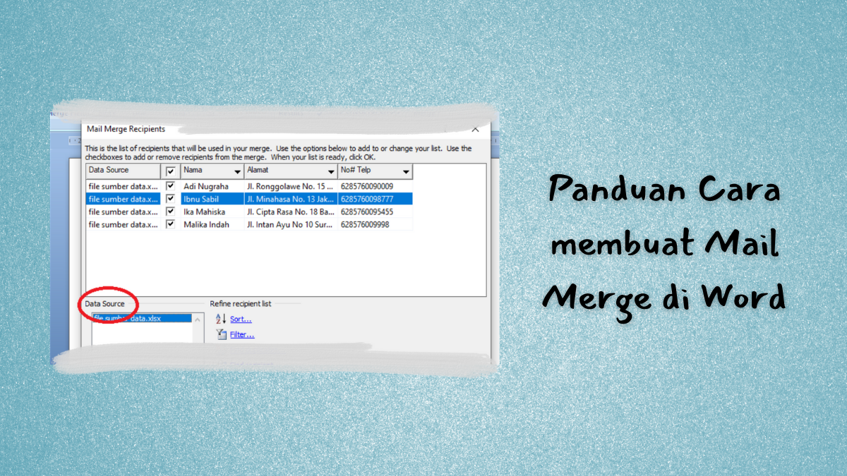 Detail contoh surat mail merge koleksi nomer 35