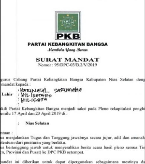 Detail Contoh Surat Mandat Saksi Pilkades Nomer 24