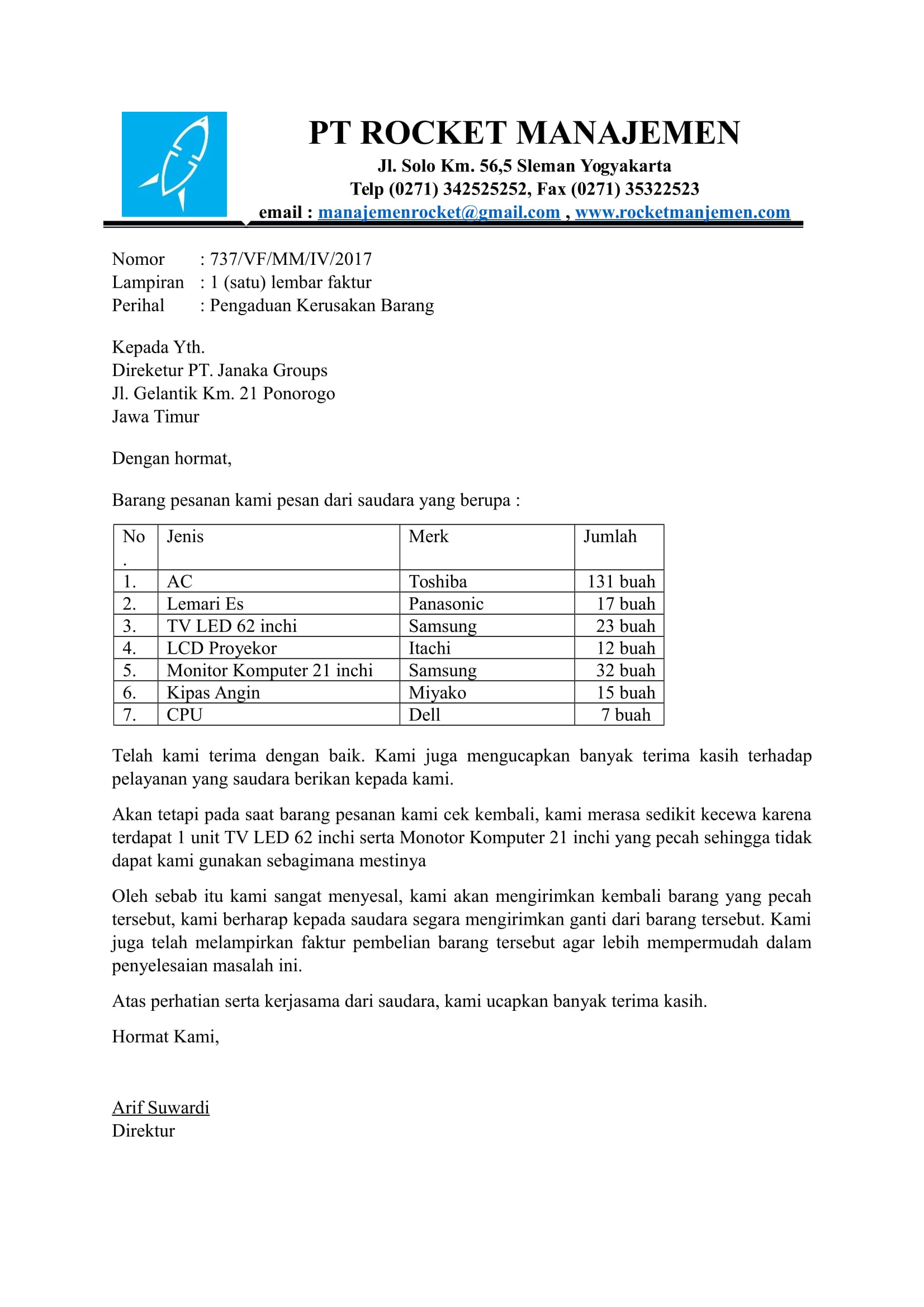 Detail Contoh Surat Masuk Resmi Nomer 34