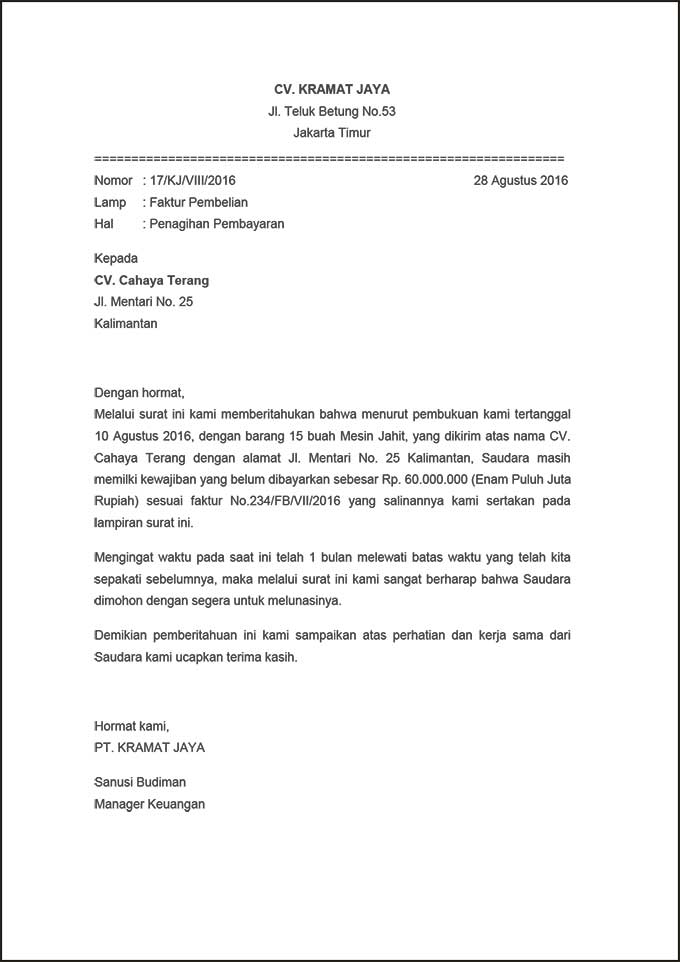 Detail Contoh Surat Meminjam Uang Ke Perusahaan Nomer 48