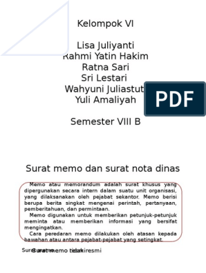 Detail Contoh Surat Memo Dan Nota Nomer 23