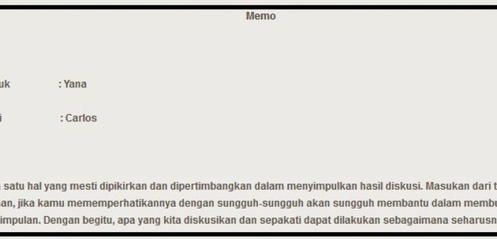 Detail Contoh Surat Memo Resmi Nomer 32