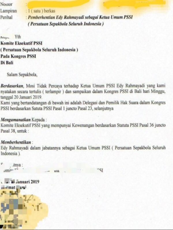 Detail Contoh Surat Mosi Tidak Percaya Nomer 20