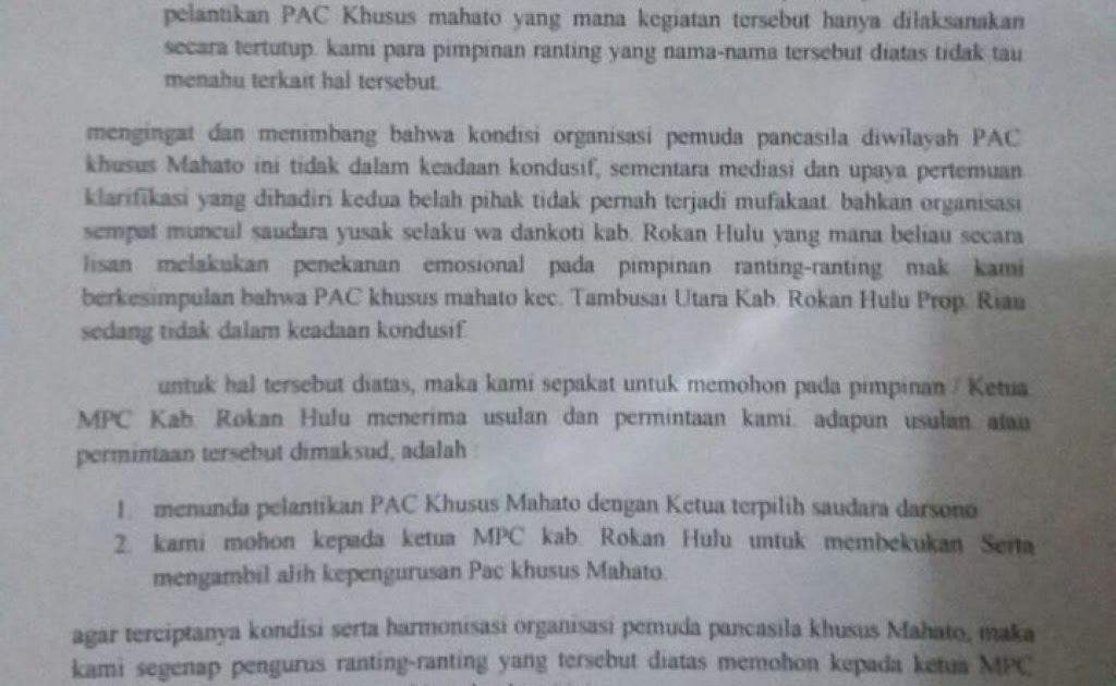 Detail Contoh Surat Mosi Tidak Percaya Nomer 24