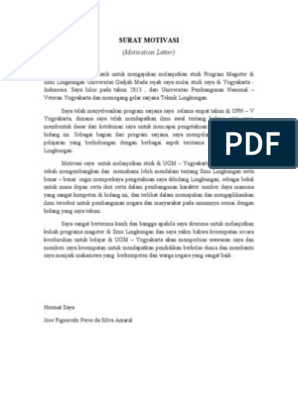 Detail Contoh Surat Motivasi Nomer 42