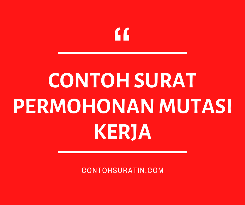 Detail Contoh Surat Mutasi Karyawan Perusahaan Nomer 40