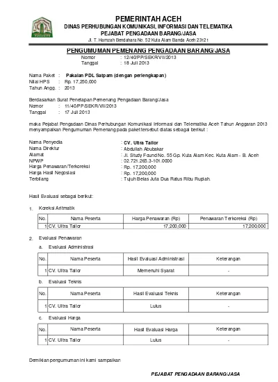 Detail Contoh Surat Mutasi Security Nomer 52