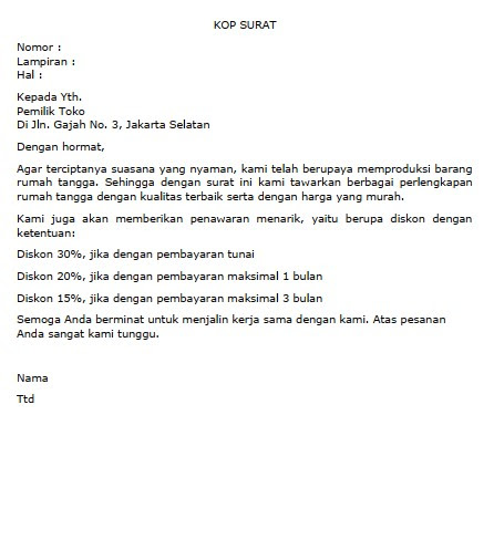 Detail Contoh Surat Negosiasi Nomer 15