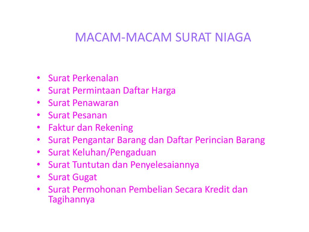 Detail Contoh Surat Niaga Pengaduan Nomer 56