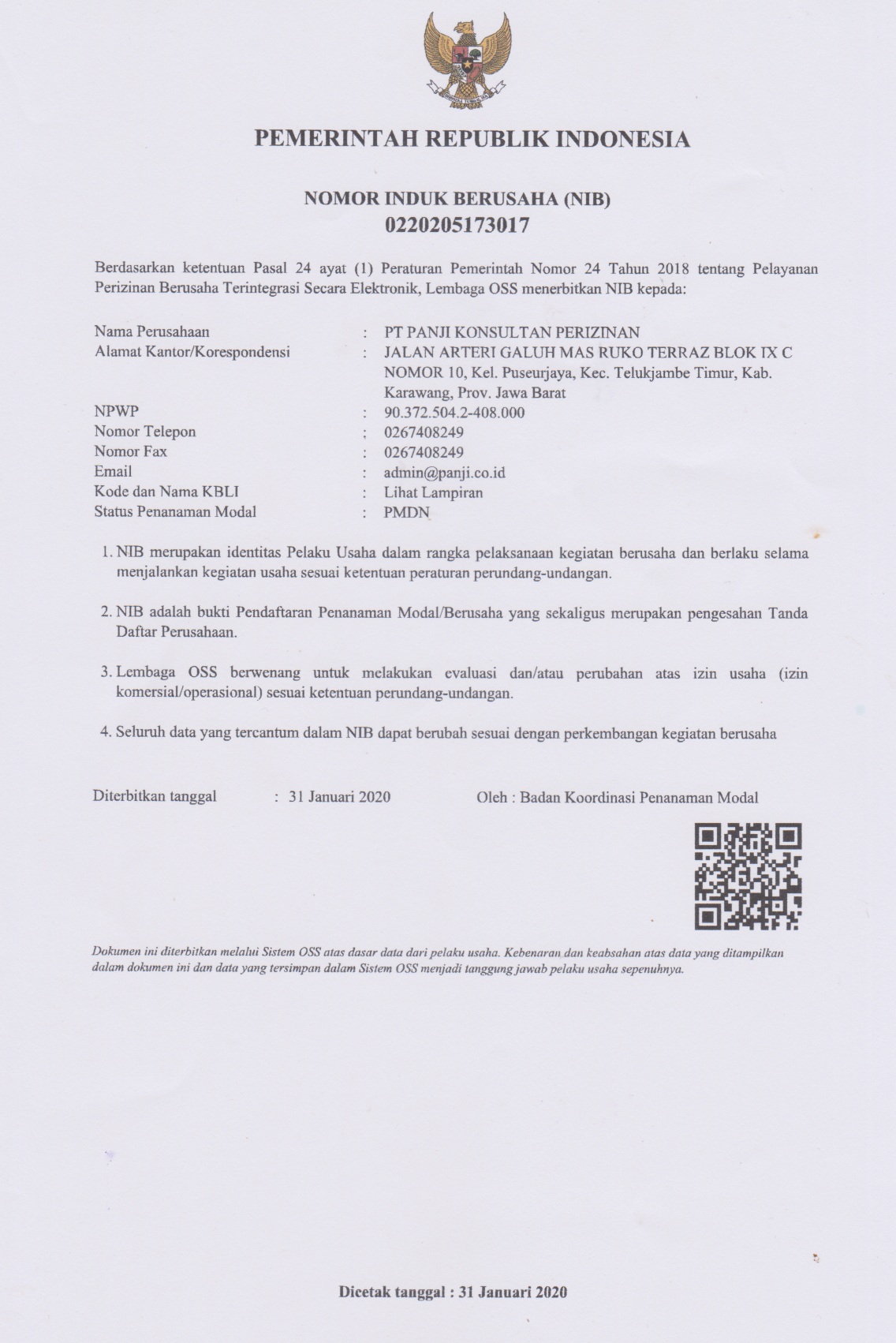 Detail Contoh Surat Nib Nomer 19