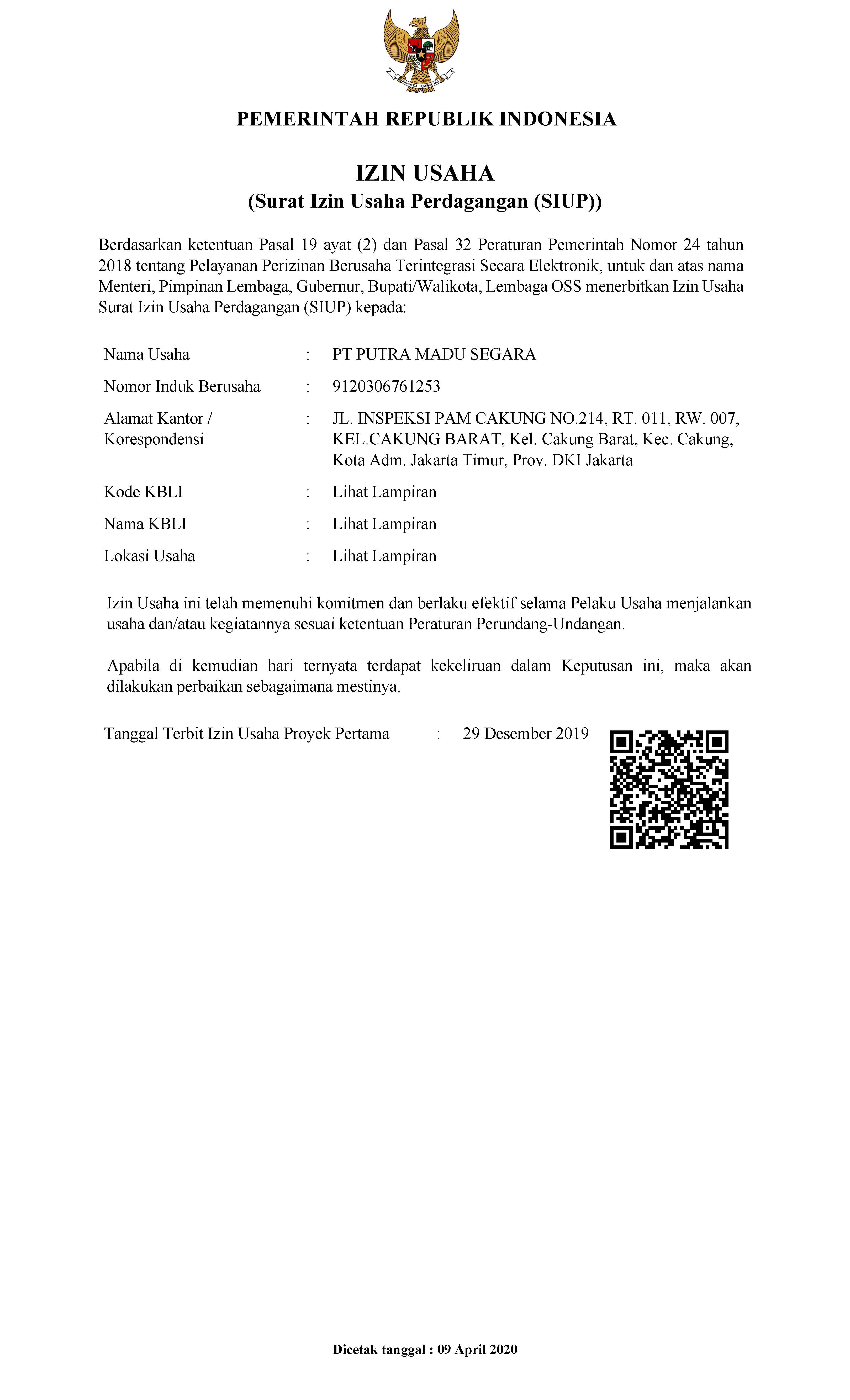Detail Contoh Surat Nib Nomer 3