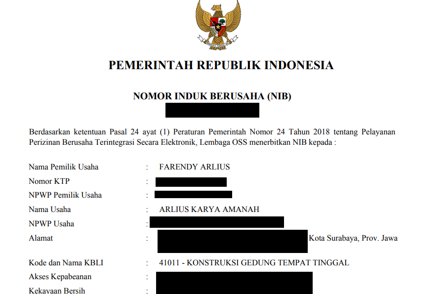 Detail Contoh Surat Nib Nomer 35