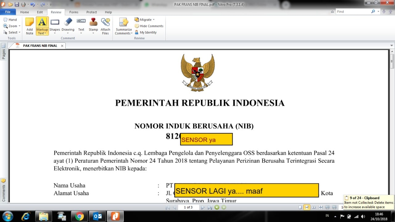 Detail Contoh Surat Nib Nomer 48