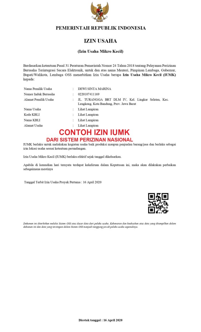 Detail Contoh Surat Nib Nomer 53