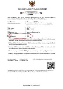 Detail Contoh Surat Nib Nomer 9