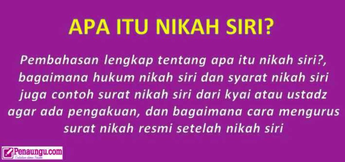 Detail Contoh Surat Nikah Siri 2020 Nomer 29