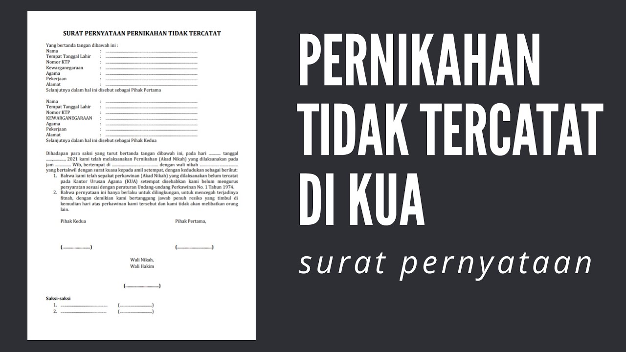 Detail Contoh Surat Nikah Siri Tulisan Tangan Nomer 37