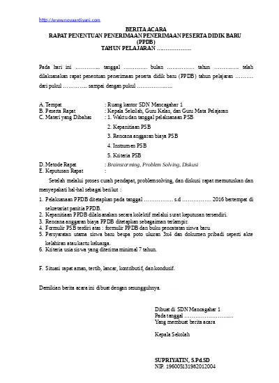 Detail Contoh Surat Notulen Nomer 57