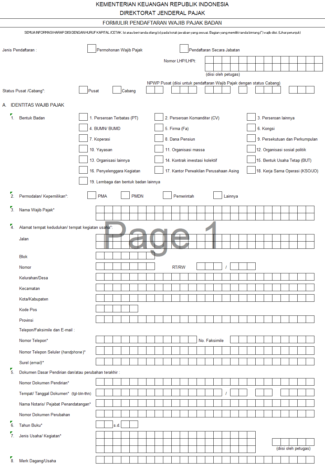 Detail Contoh Surat Npwp Usaha Nomer 30